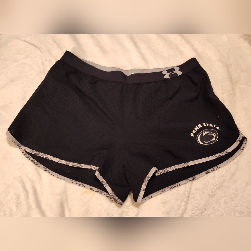 Under Armour Penn State Athletic Shorts (NO SIZE TAG, SEE MEASUREMENTS)